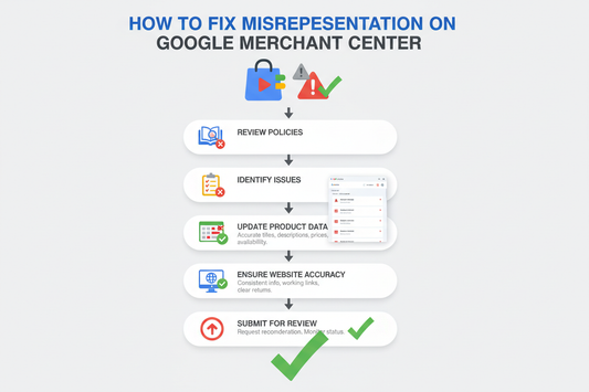 How to Fix Misrepresentation on Google Merchant Center